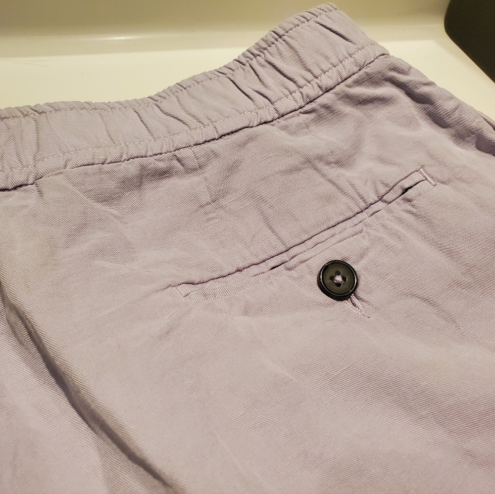 Officine Generale Lyocell Blend Mauve Shorts EU Size 50